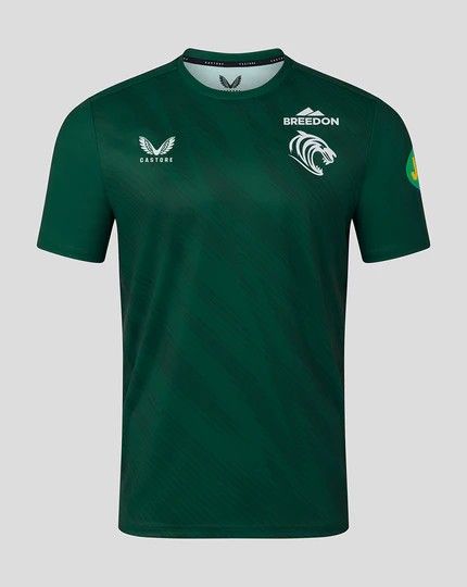 カストレ ラグビー レスター タイガース 2025 2026 ウォームアップ 半袖 Tシャツ 濃緑 ダーク グリーン 公式モデル 日本未発売