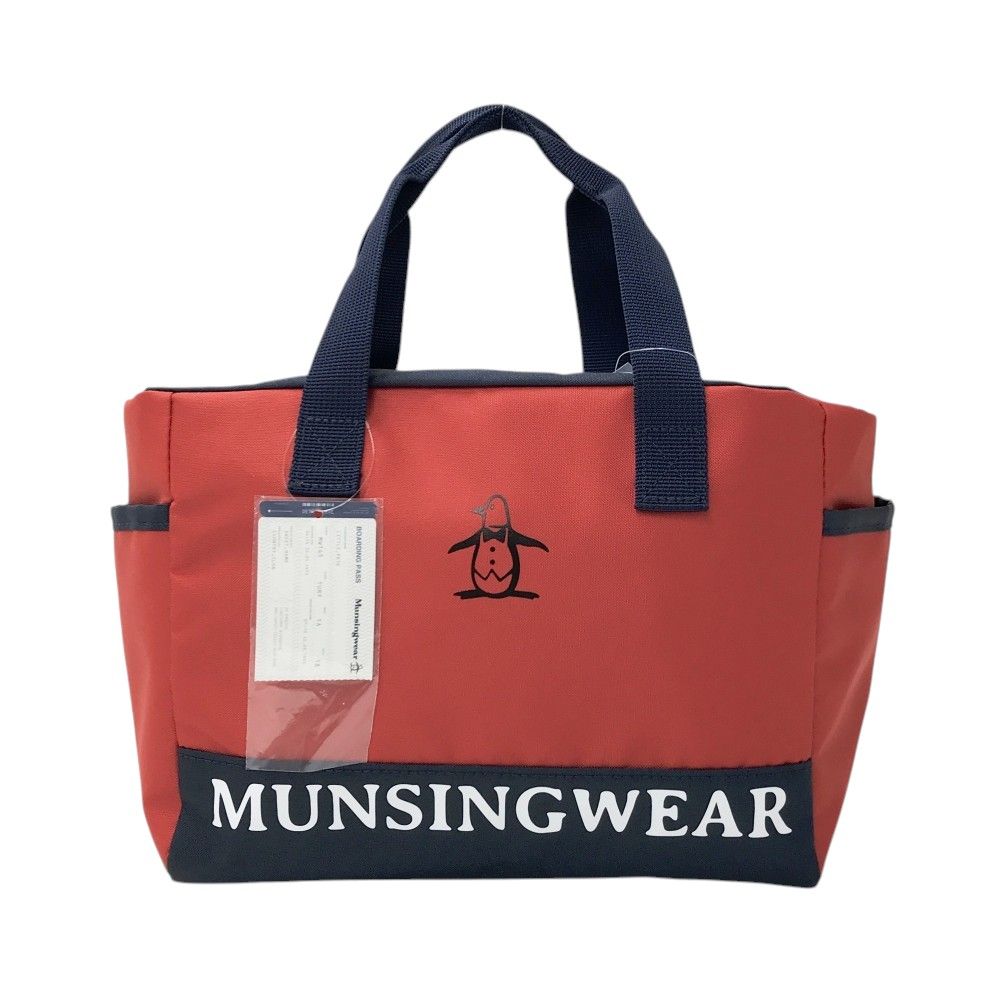 MUNSING WEAR マンシングウェア  ロゴプリントカートバッグ  レッド系  [240101560008] ゴルフウェア ストスト