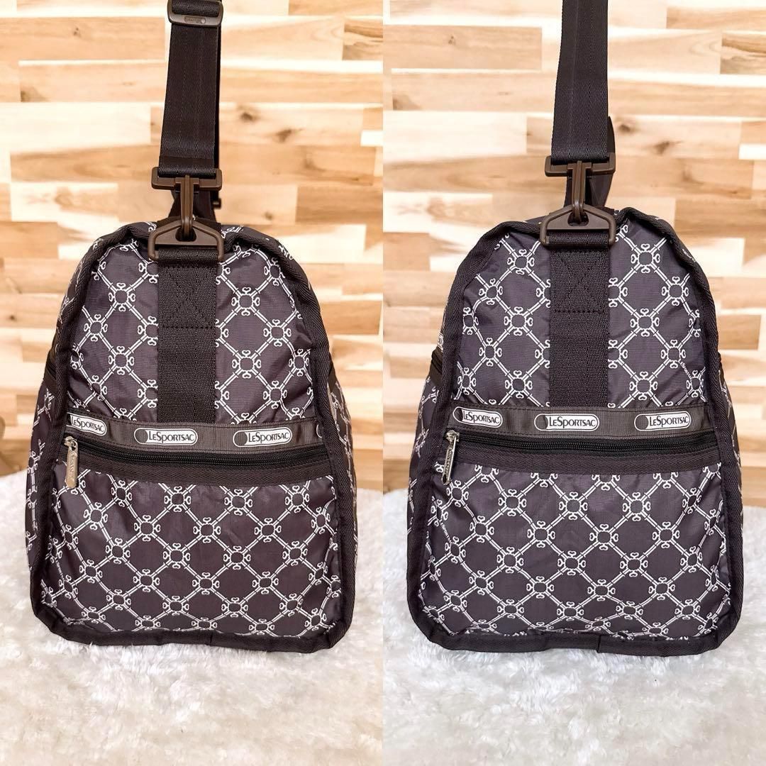 レスポートサック】モノグラム 2way ボストンバッグ 大容量 グレージュ