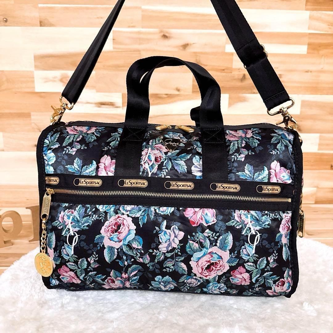 レスポートサック×ジョイリッチ】限定コラボ フラワー ボストンバッグ