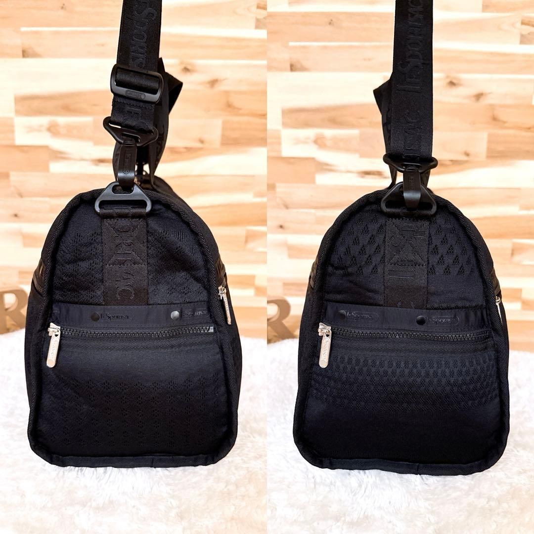 希少【レスポートサック】3Dメッシュ ボストンバッグ ジャガード織