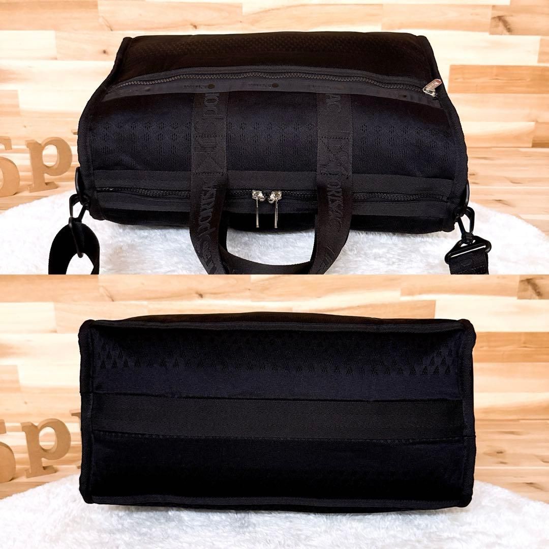 希少【レスポートサック】3Dメッシュ ボストンバッグ ジャガード織