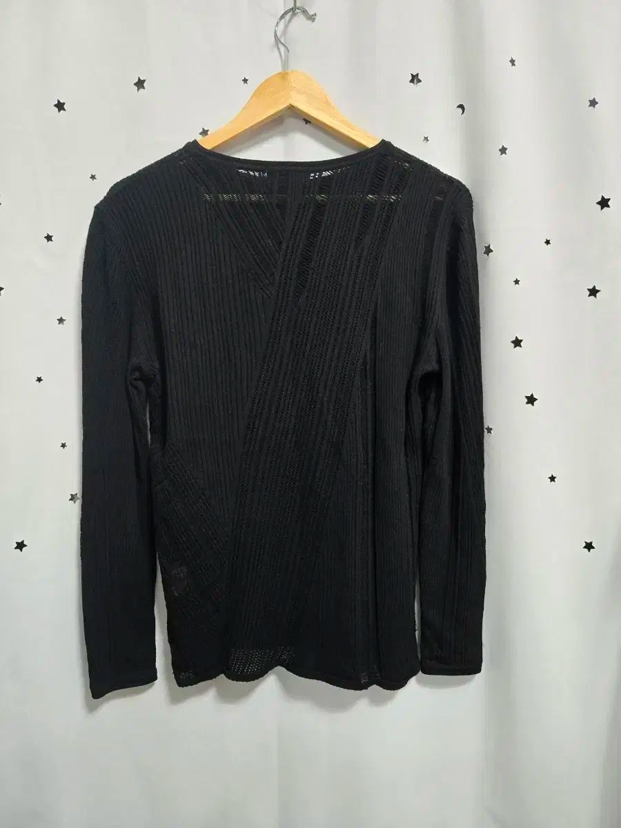 TIME ブラック ロング スリーブ ニット Tシャツ 90