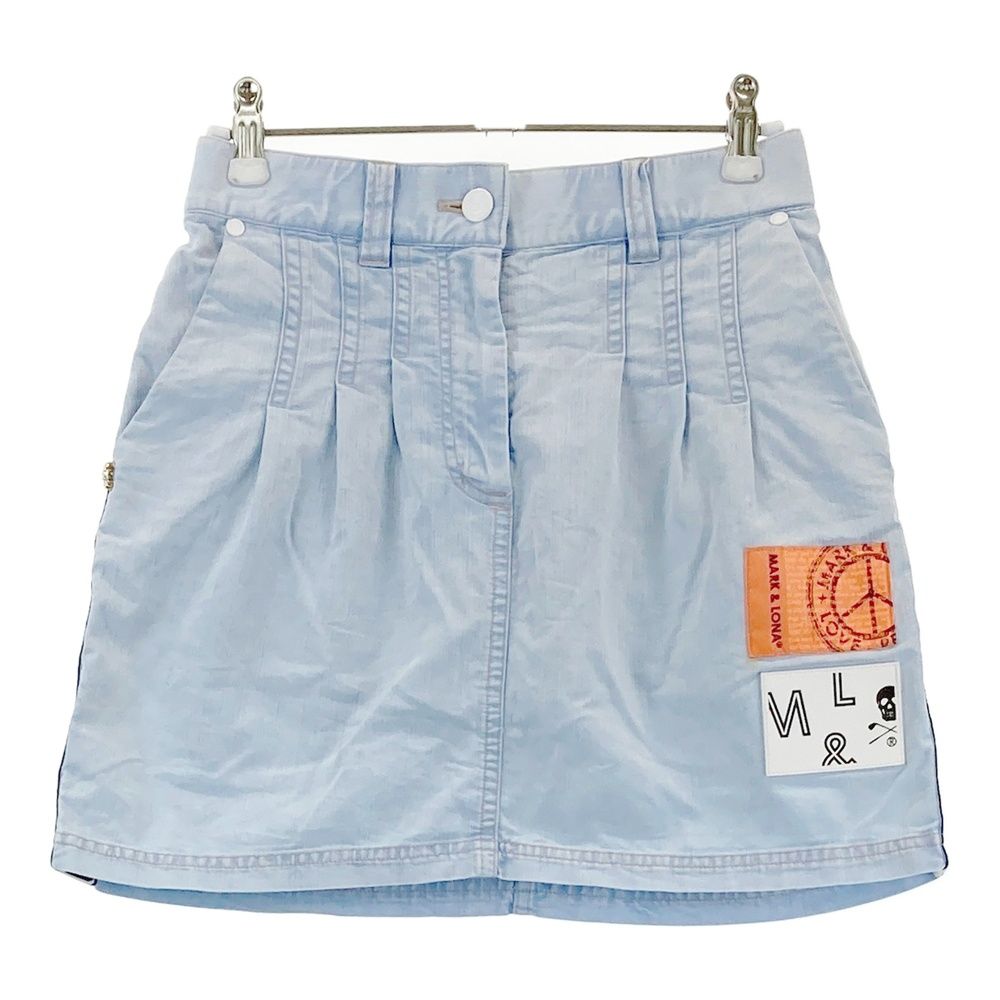 サイズ 36 MARK-LONA マークアンドロナ インナー付スカート ブルー系 240101555134 ゴルフウェア レディース ストスト