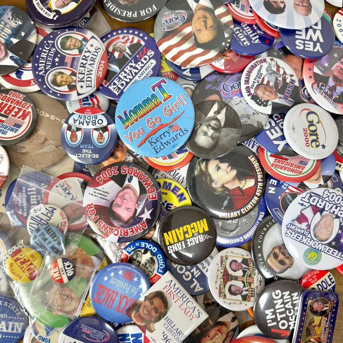 JUNK／ヴィンテージ缶バッジ／まとめ売り／USA 100個 缶バッジ