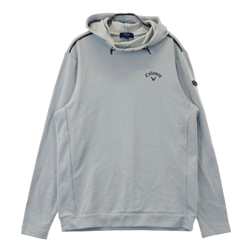 サイズ L キャロウェイ 裏起毛 長袖パーカー グレー系 ゴルフウェア メンズ ストスト