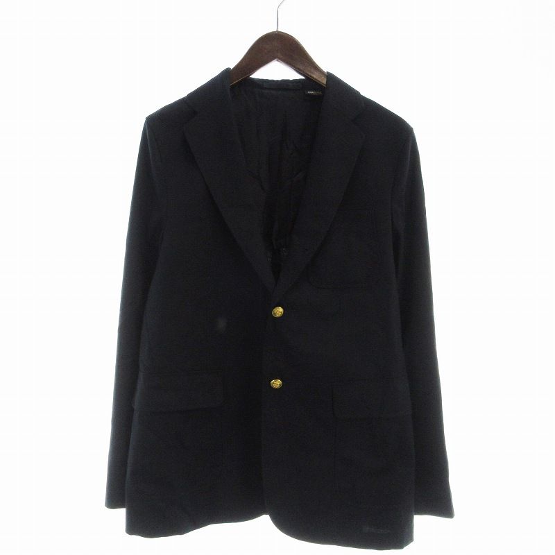 ビームスプラス BEAMS テーラードジャケット ブレザー シングル M 紺 ネイビー 38-16-0099-803 EE