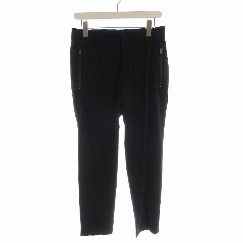 ピーティートリノ PT TORINO スラックスパンツ テーパード ナイロン 46 黒 ブラック COVS3JZ40KLT EE