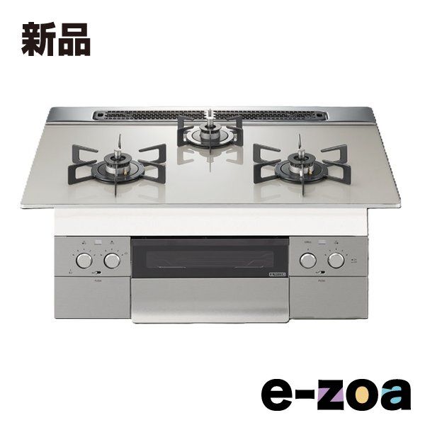 NORITZ ノーリツ ビルトインコンロ ネスト 60 cmタイプ 都市ガス ムーンシルバーガラストップ 12 A 13 2666294 夏対策 省スペース