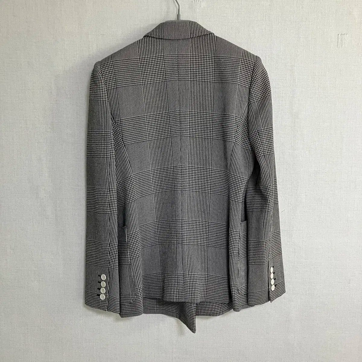 売れ筋 MAX MARA マックスマーラ グレー CHECK チェック ダブル