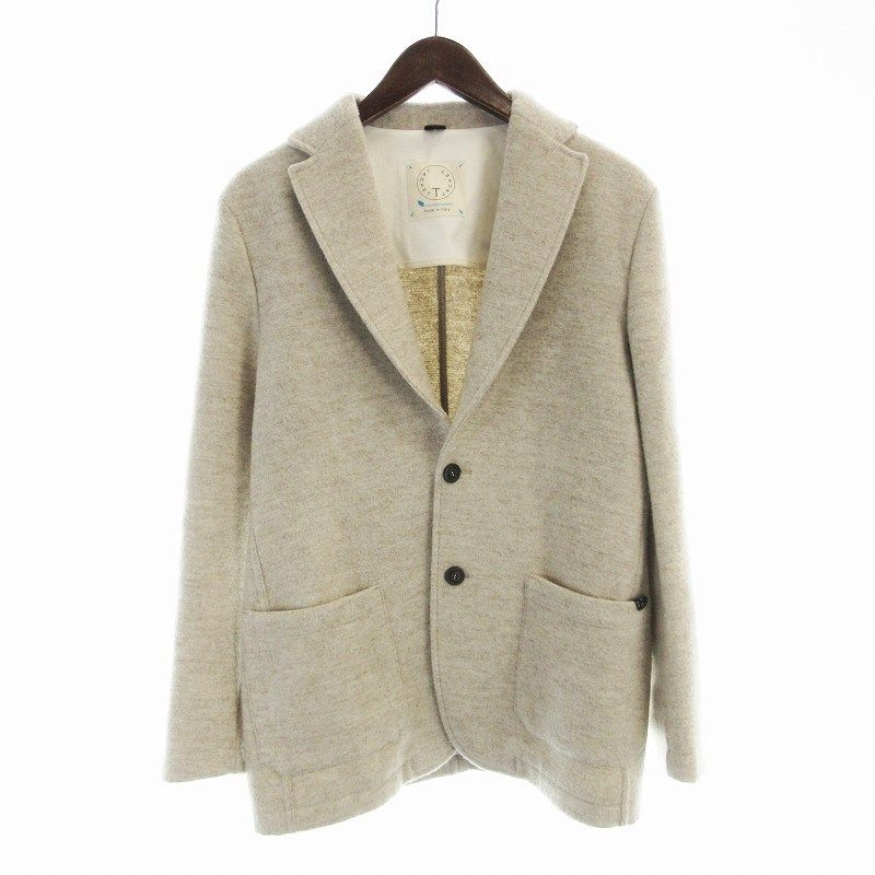 ティージャケット T JACKET Bottoli テーラードジャケット シングル S ベージュ 51G419JR EE