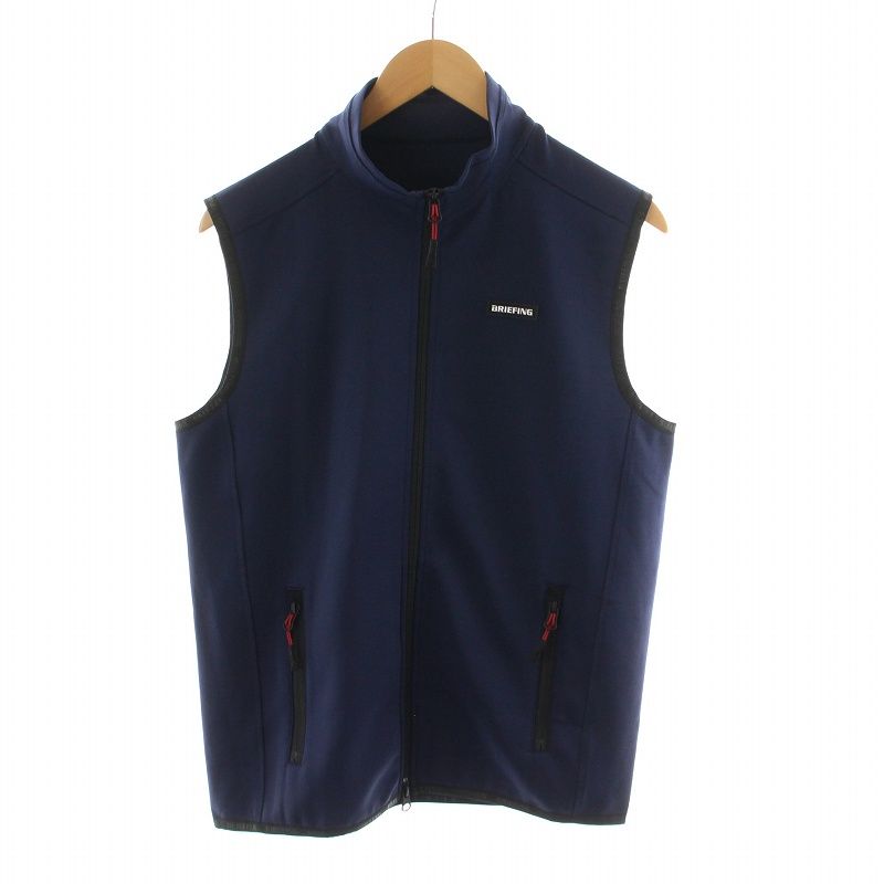 ブリーフィング BRIEFING 3D LOGO VEST ベスト ゴルフ GOLF ストレッチ ジップアップ M ネイビー BBG221M13 NQ