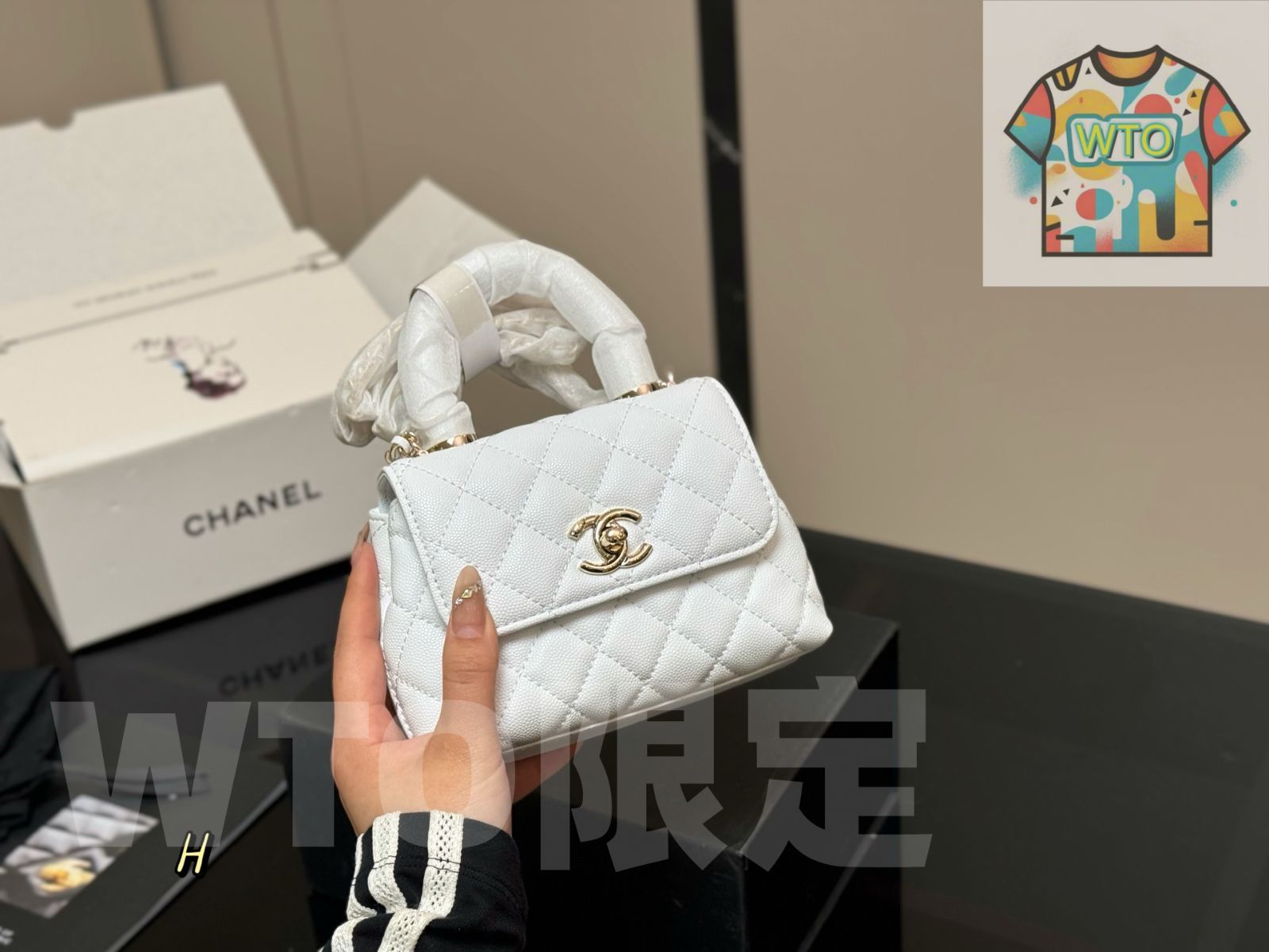 今日 Chanel シャネル ココハンドル ハンドバッグ 折りたたみボックス付き オリジナルK金