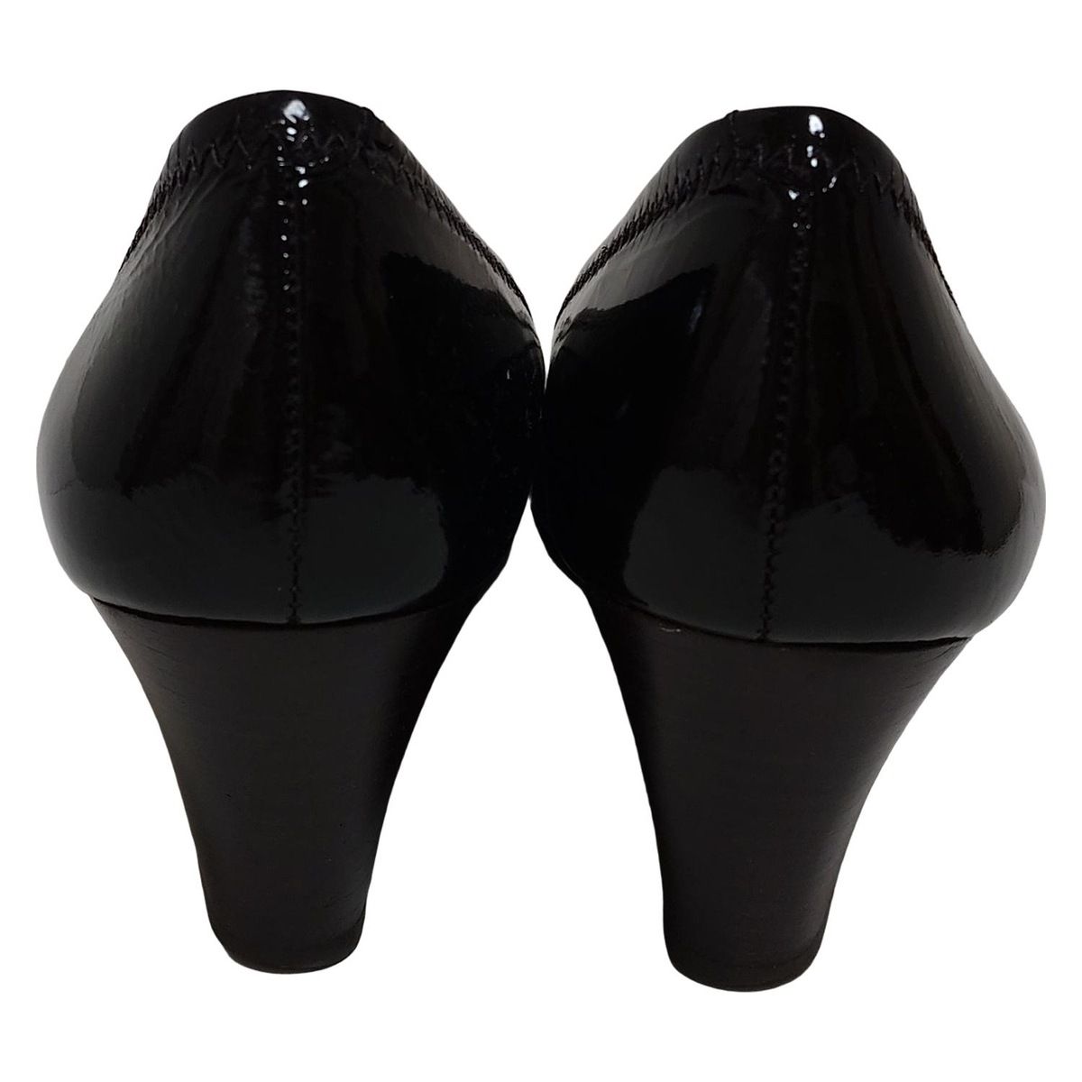 パンプス 黒トリーバーチ☆パンプス☆ウェッジソール☆22.5センチ