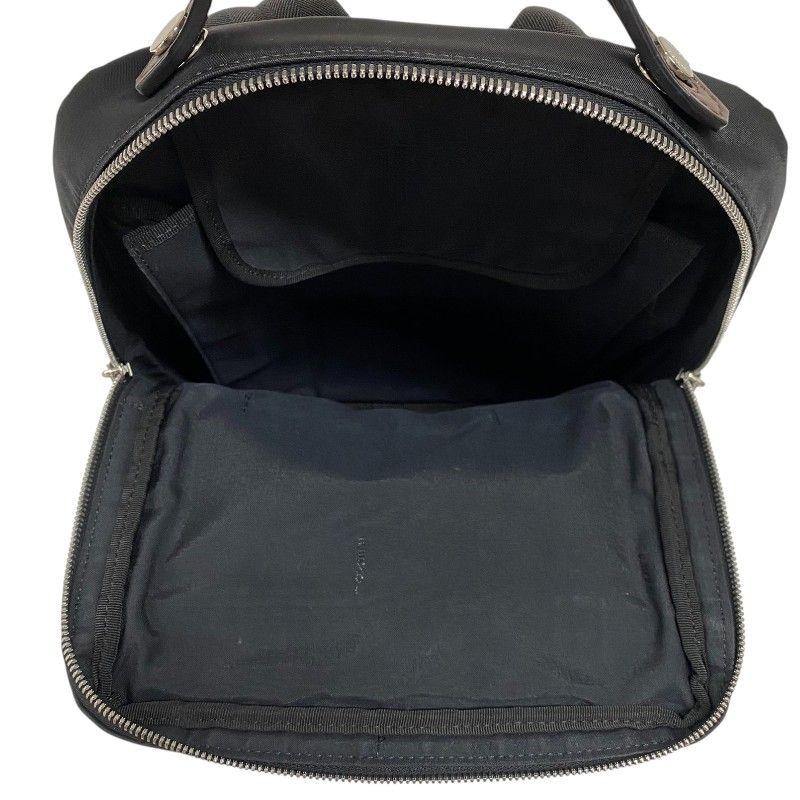 フェンディ FENDI ズッカ リュックサック 7VZ047 ブラック シルバー