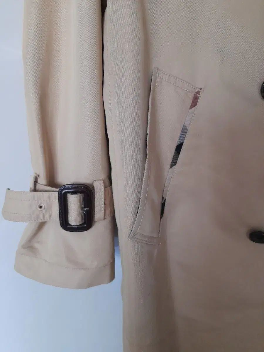 DAKS ベージュ CHECK トレンチ コート 140 サイズ