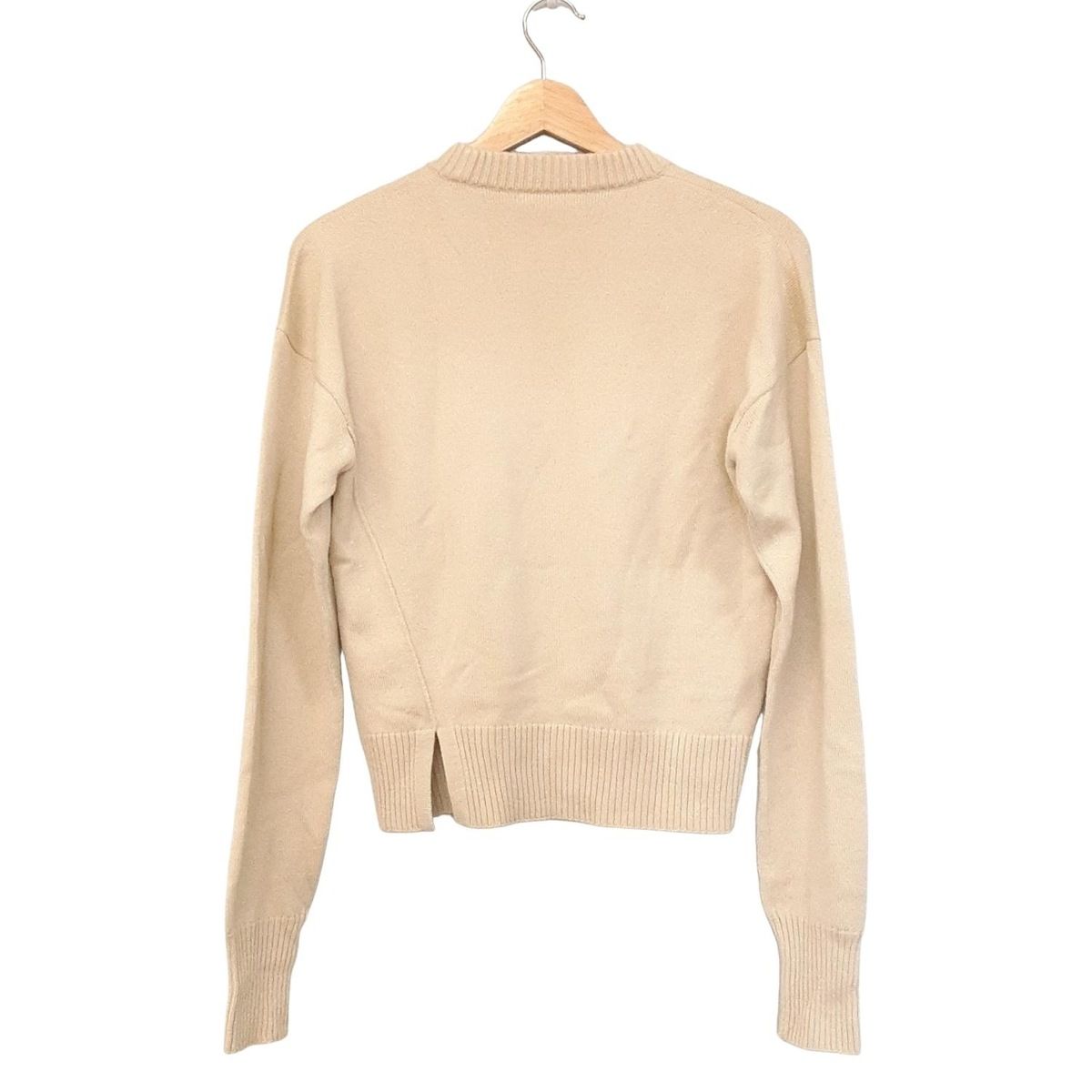 BLAMINK ブラミンク 長袖セーター サイズ36 S レディース - イエローグリーン クルーネック カシミヤ シルク