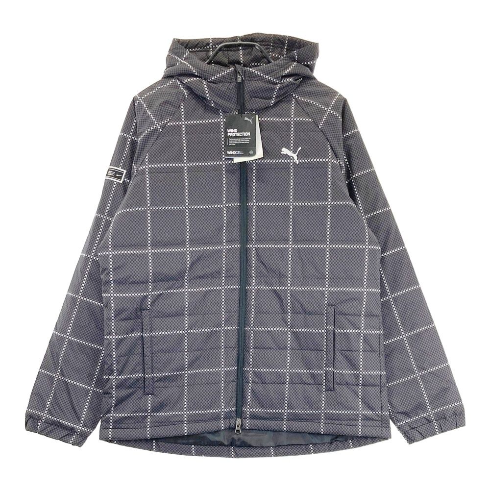 サイズ XL PUMA GOLF プーマゴルフ 中綿ジップパーカー 千鳥柄 グレー系 240101536246 ゴルフウェア メンズ ストスト