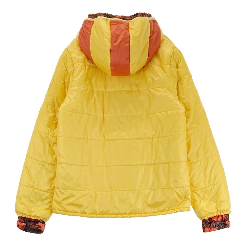 サイズ 3 DANCE WITH DRAGON ダンスウィズドラゴン 中綿 ジップジャケット パーカー スカル イエロー系 ゴルフウェア レディース ストスト