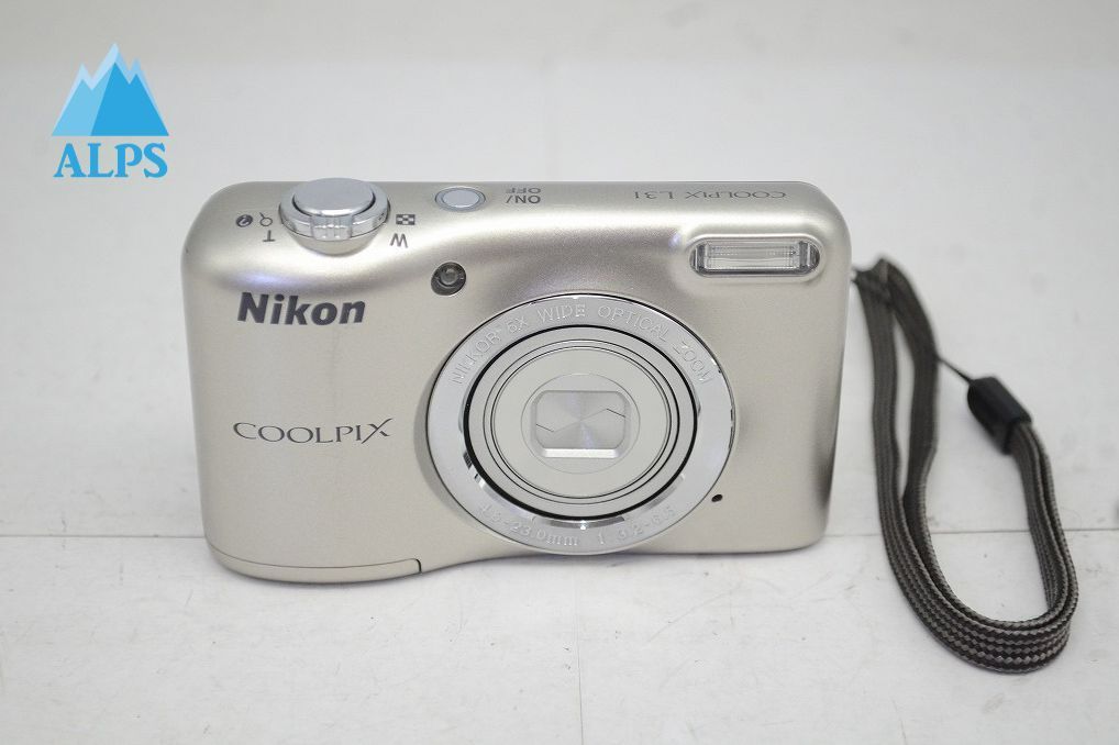 美品 Nikon ニコン COOLPIX L31 シルバー コンパクトデジタルカメラ