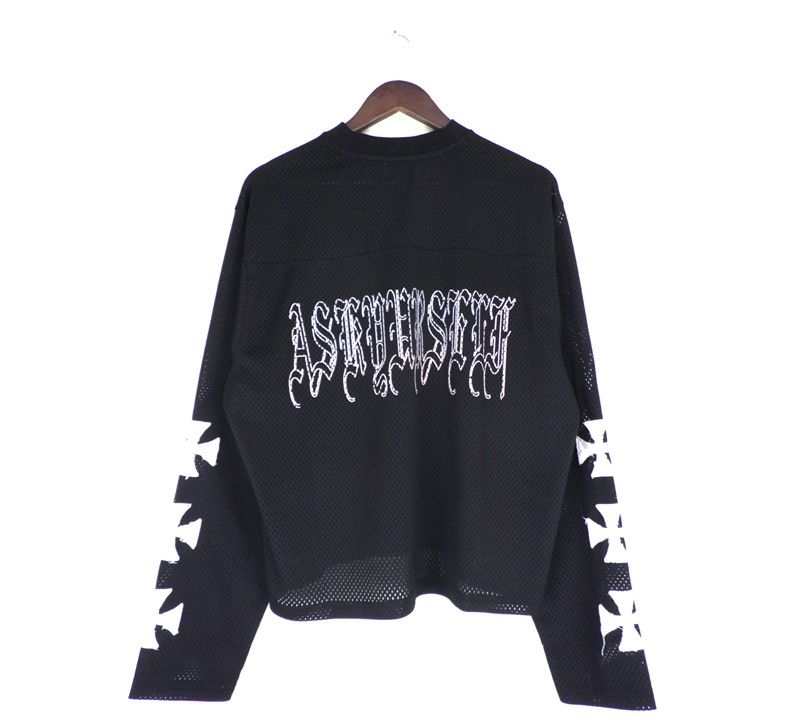 アスクユアセルフ ASKYURSELF 【 CROSS CROPPED MESH JERSEY 】 アーム