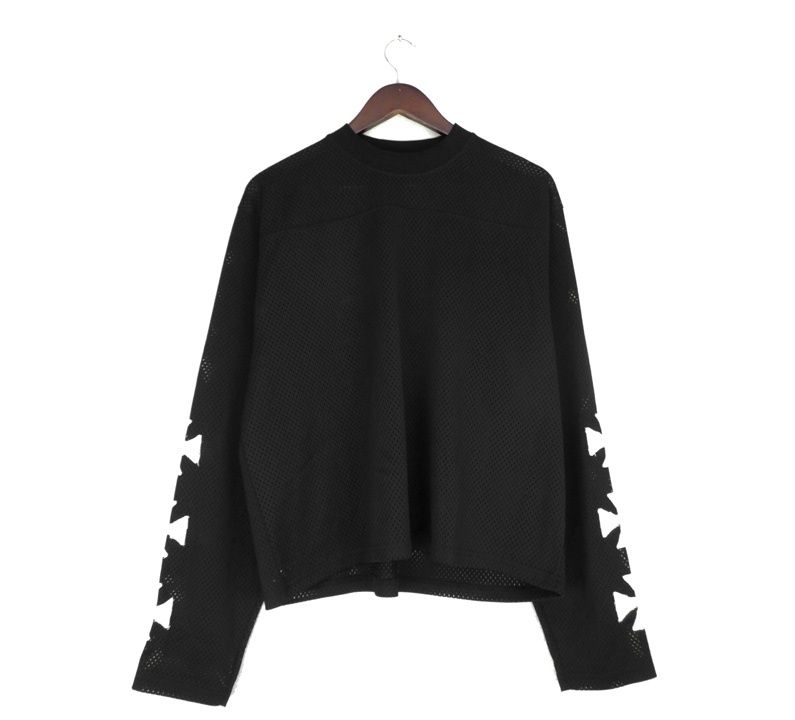 アスクユアセルフ ASKYURSELF 【 CROSS CROPPED MESH JERSEY 】 アーム