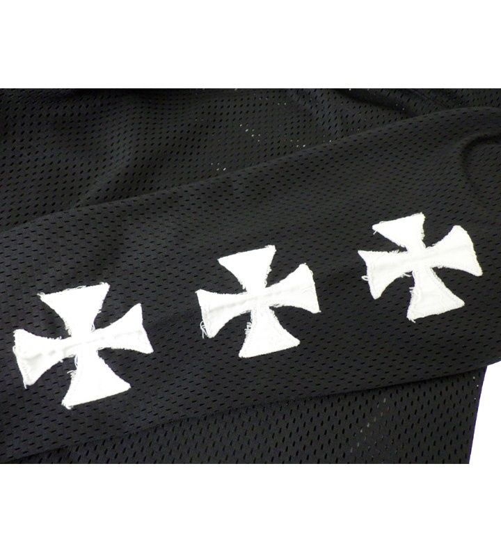 アスクユアセルフ ASKYURSELF 【 CROSS CROPPED MESH JERSEY 】 アーム