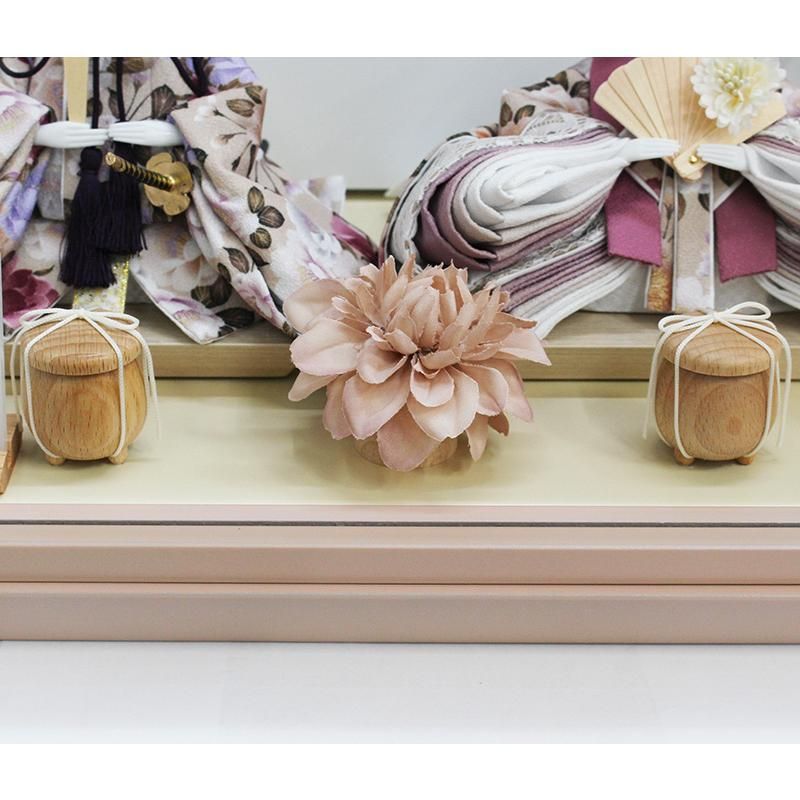 親王飾り ピンク塗