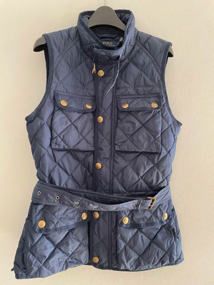 ポロラルフローレン ネイビー キルティング ベスト
