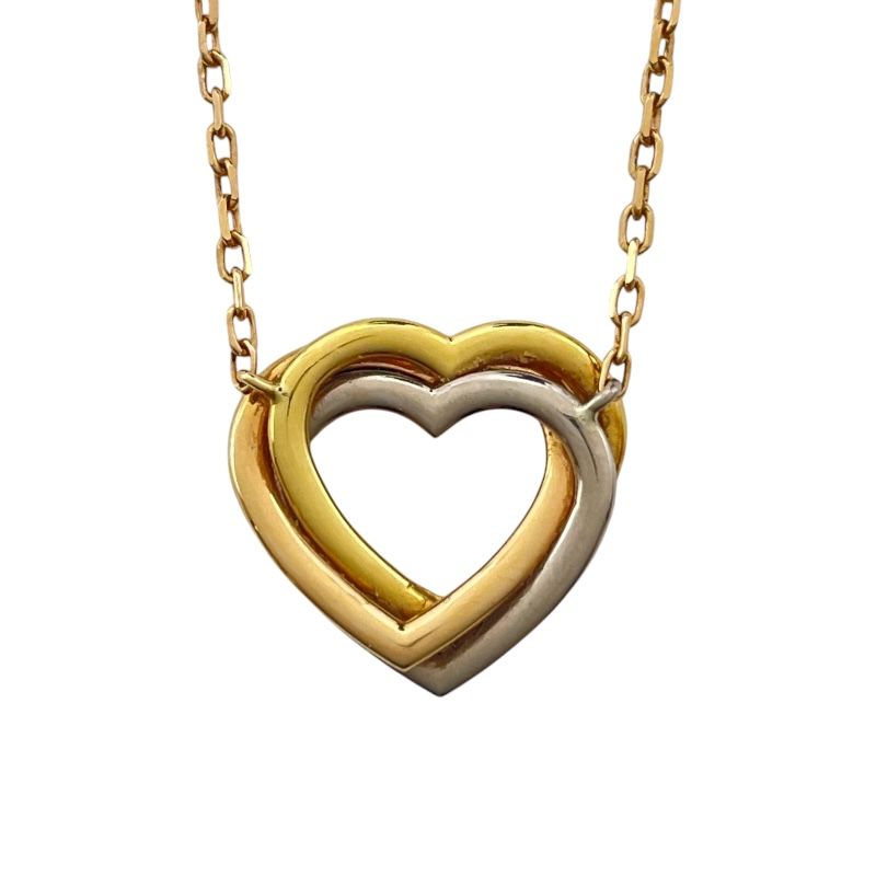 トリニティハートネックレス ピンクゴールド