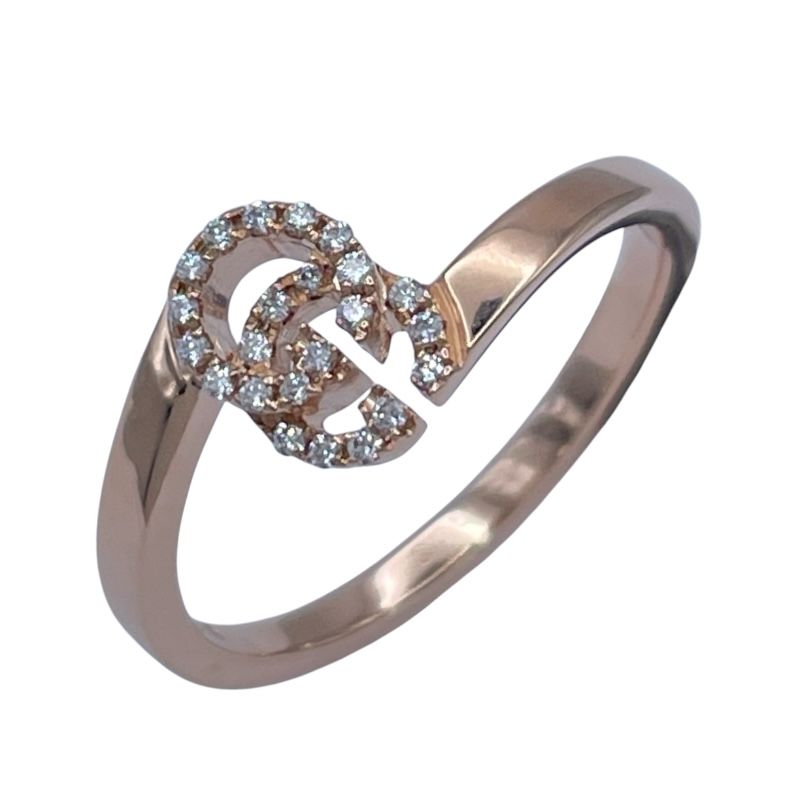 グッチ GUCCI GGランニングリング ピンクゴールド Au750 ジュエリー