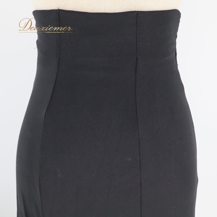 フラメンコ 衣装 ファルダ スカート ハイウエスト 黒 無地 ボランテ