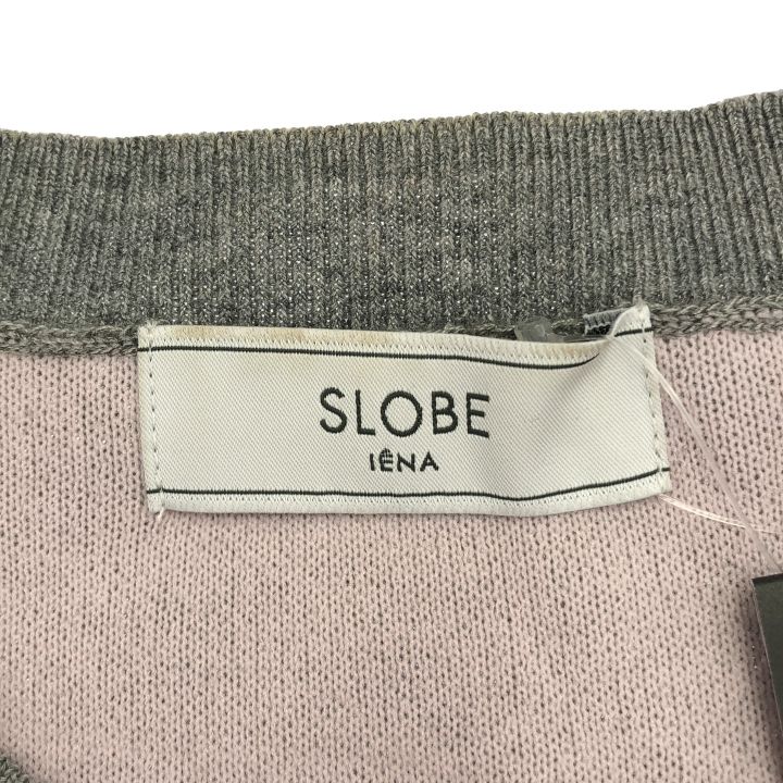 スローブイエナ ダブルフェイスクルーカーディガン