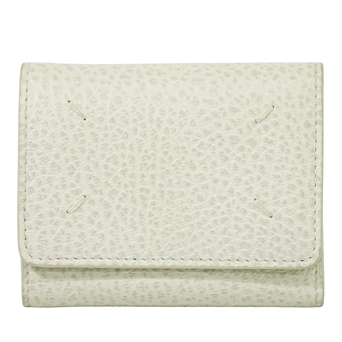 本物 メゾンマルジェラ Maison Margiela レザー 三つ折り 折財布