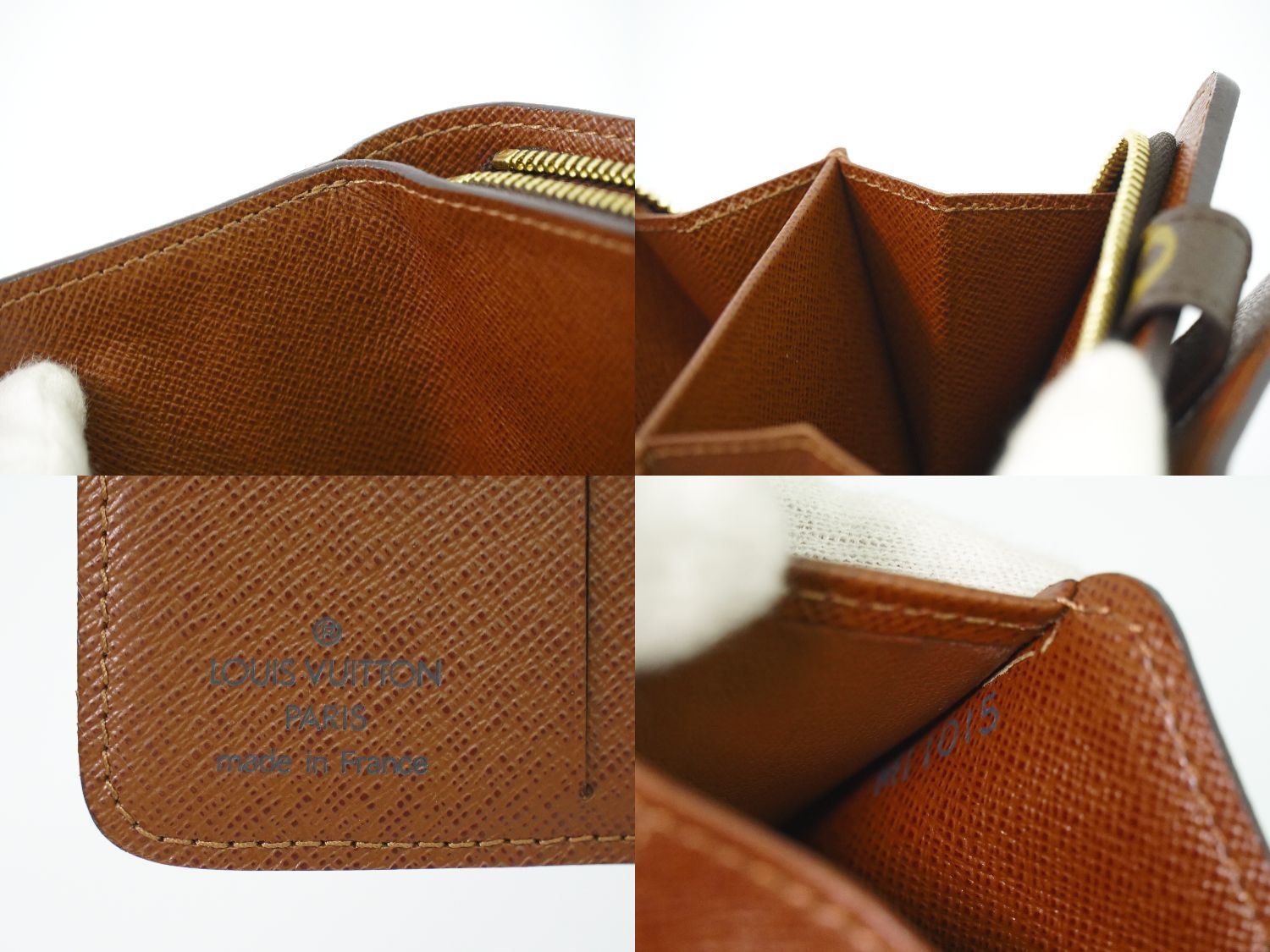  ルイヴィトン LOUIS VUITTON LV コンパクトジップ モノグラム 折財布 ブラウン M 61667 ビトン 財布 ウォレット フォロー割 二つ折り財布 折り財布