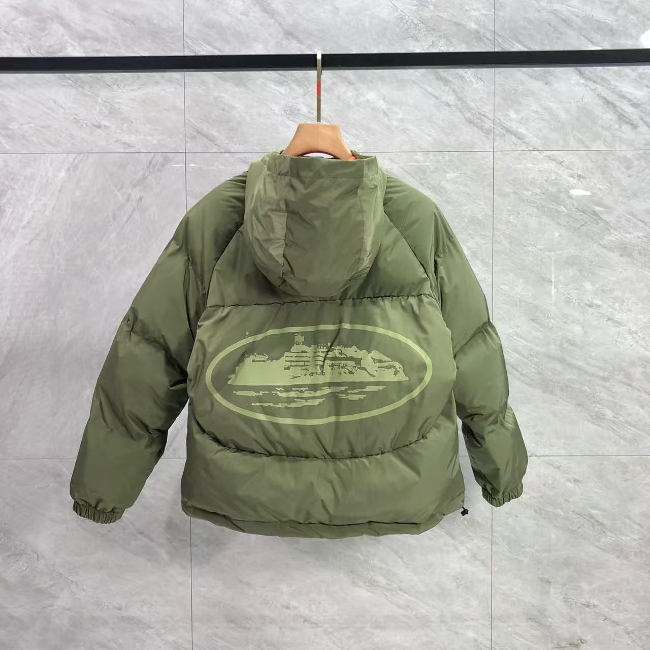 Corteiz ダウンジャケットグリーン