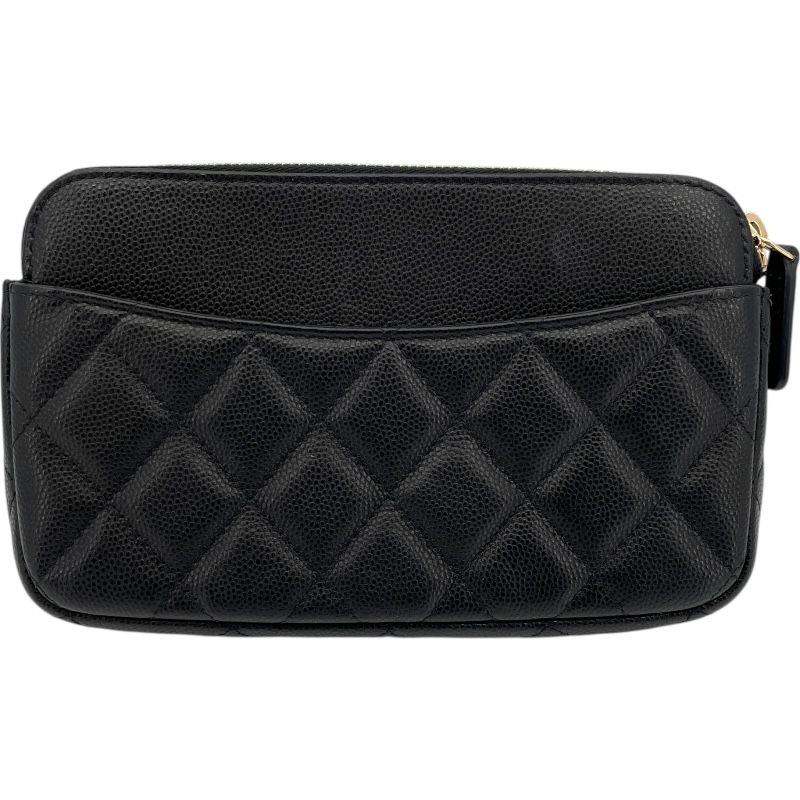 シャネル CHANEL フラップオンショルダー AP2096 31番台 ブラック GD金具 キャビアスキン レディース ショルダーバッグ