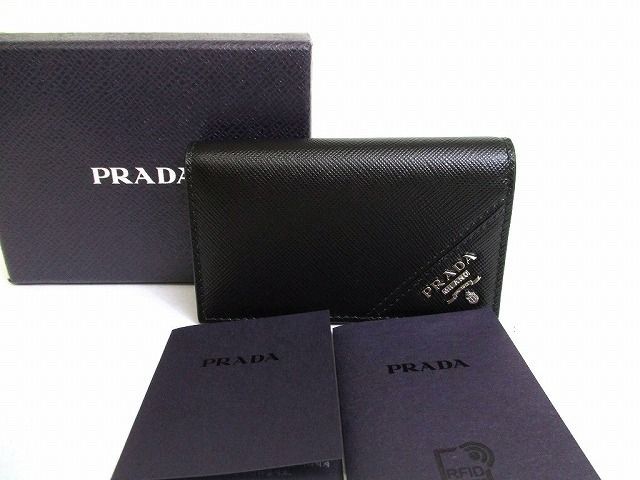 プラダ PRADA サフィアーノ レザー 名刺入れ カードケース カードホルダー メンズ レディース