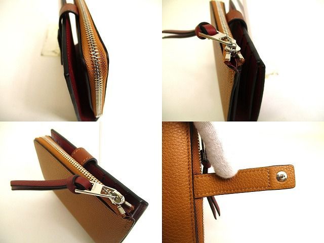  ロエベ LOEWE カーフレザー スリム ジップ バイフォールド ウォレット 2つ折り 財布 メンズ レディース 折り財布 小物