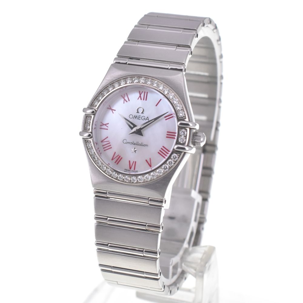 オメガ OMEGA 1476.63 コンステレーション ダイヤモンド ベゼル クォーツ レディース 箱 保証書付 Q 141021