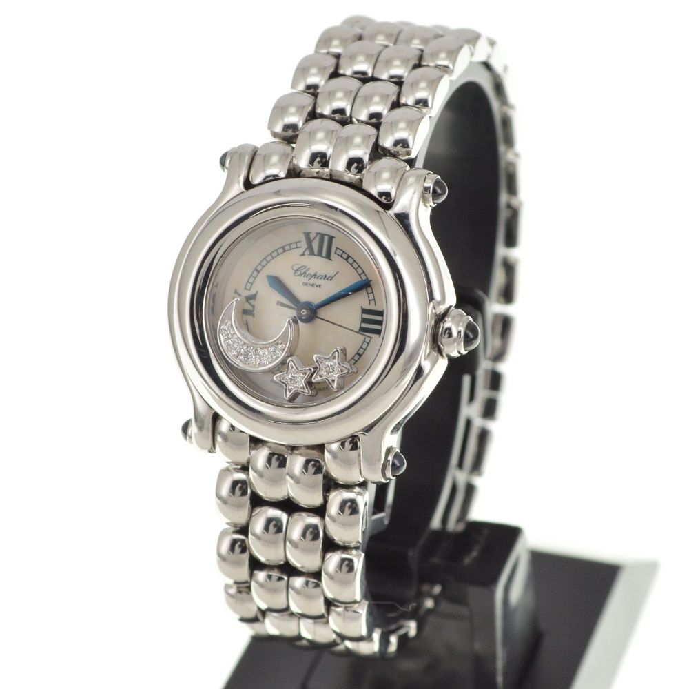 ショパール Chopard 27 8250 23 ハッピースポーツ ムーン スター クォーツ レディース Q 141005