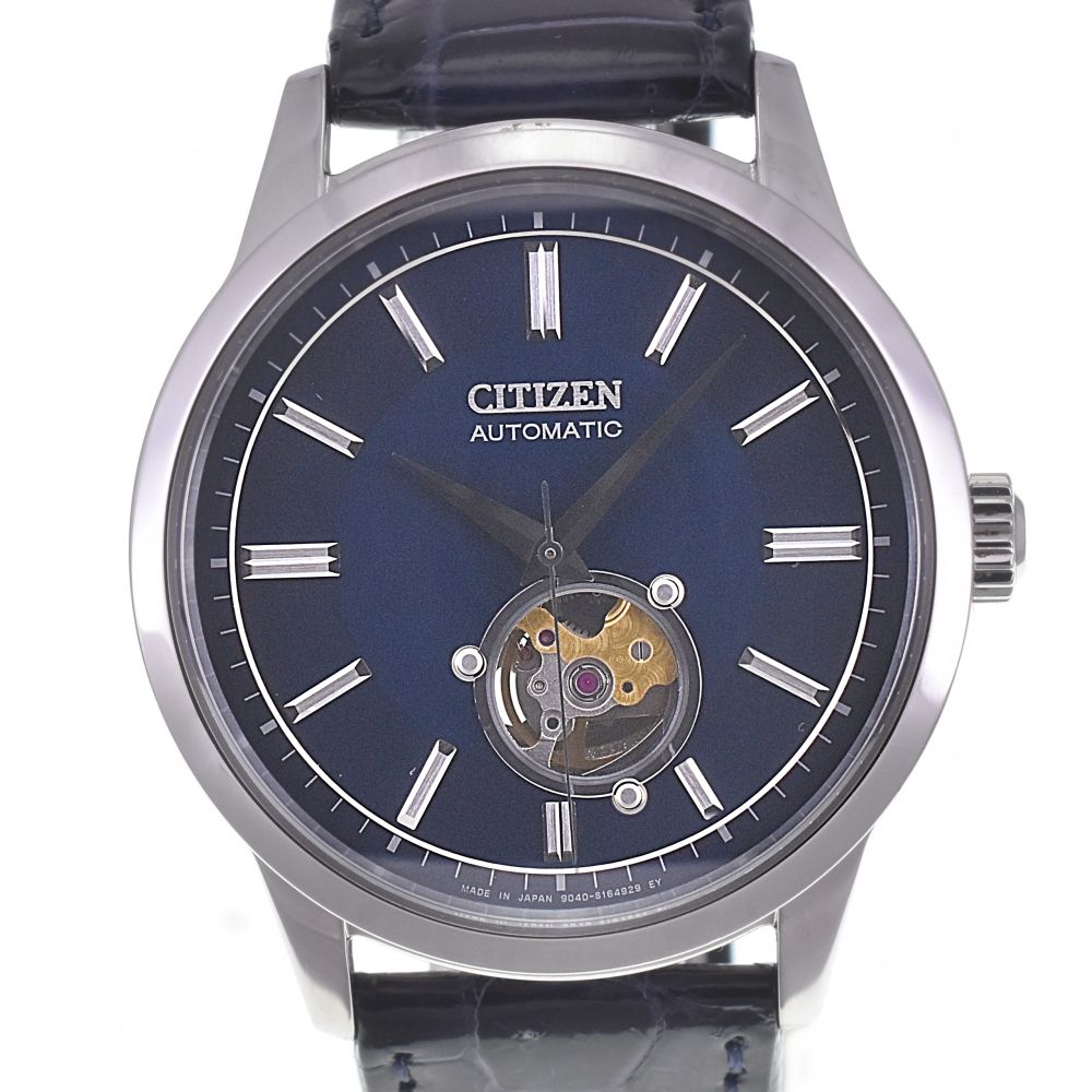 シチズン CITIZEN NB4020-11L クラシカルライン オープンハート 自動巻き メンズ Q 139836