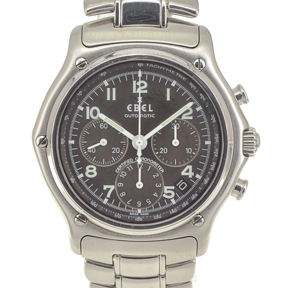 エベル EBEL E9137240 1911 モデュロール クロノグラフ デイト 自動巻き メンズ 保証書付き Q 141164