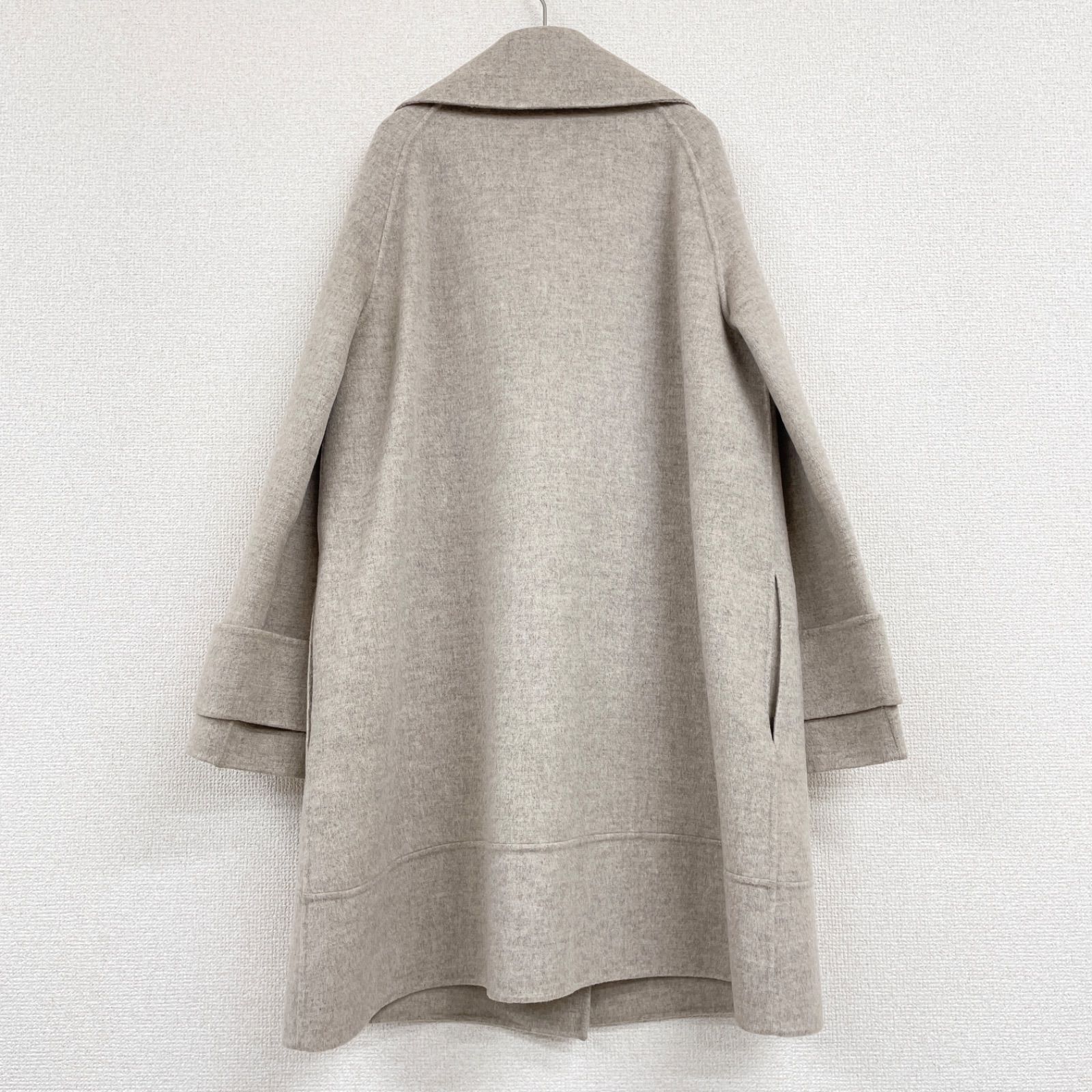 PAULE KA ポールカ ロングコート ダブルフェイス ウール ベージュ