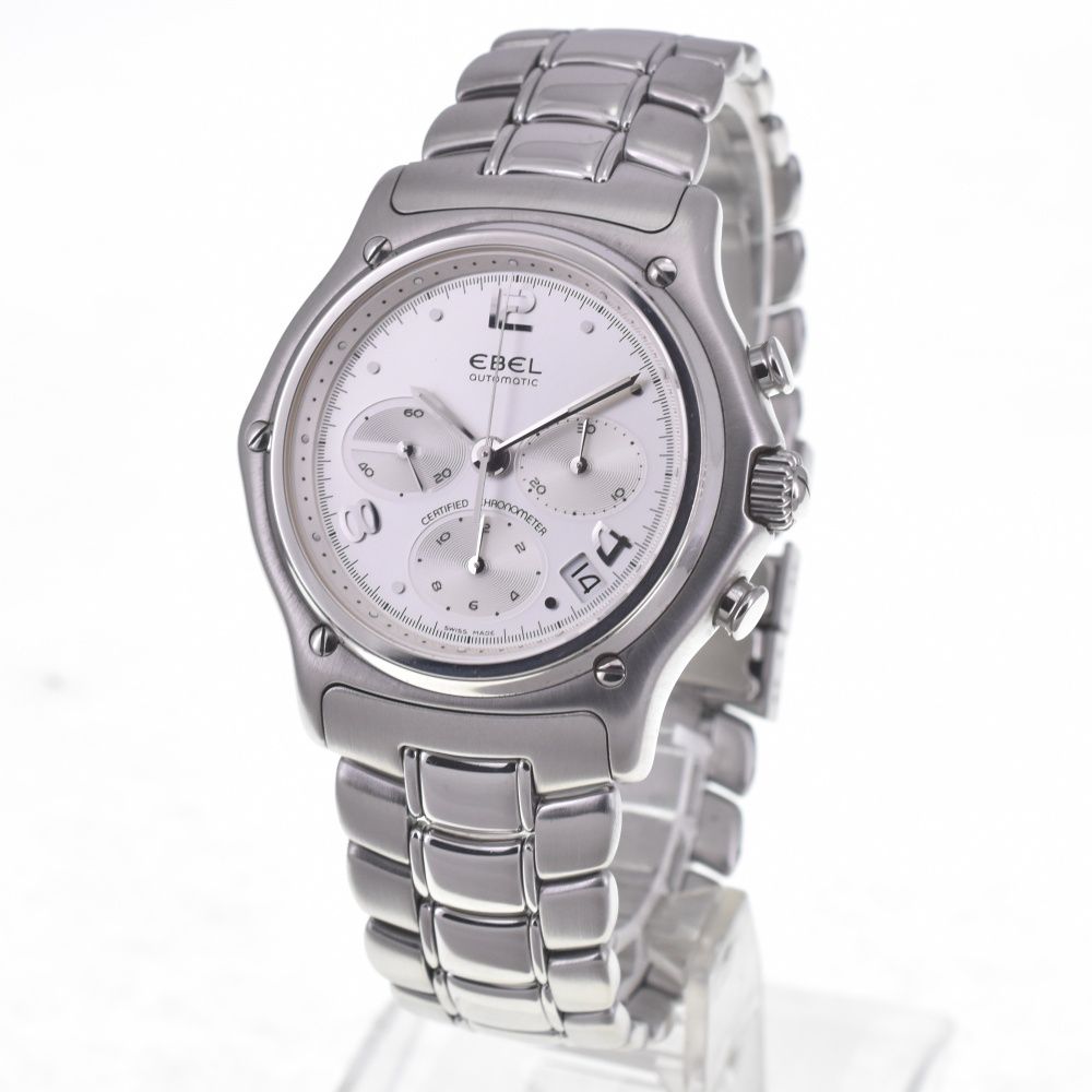 エベル EBEL E9137240 1911 モデュロール クロノグラフ デイト 自動巻き メンズ 保証書付き Q 140808