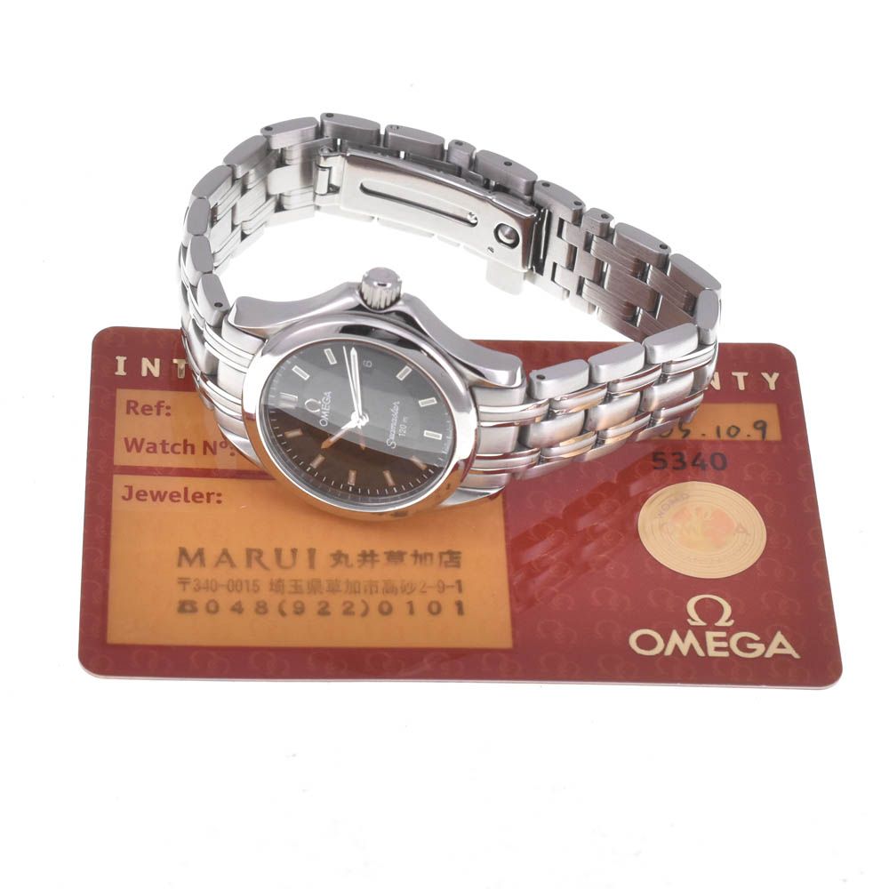  オメガ OMEGA 2571 52 シーマスター 120 M デイト クォーツ レディース 保証書付き Q 141019 その他 時計