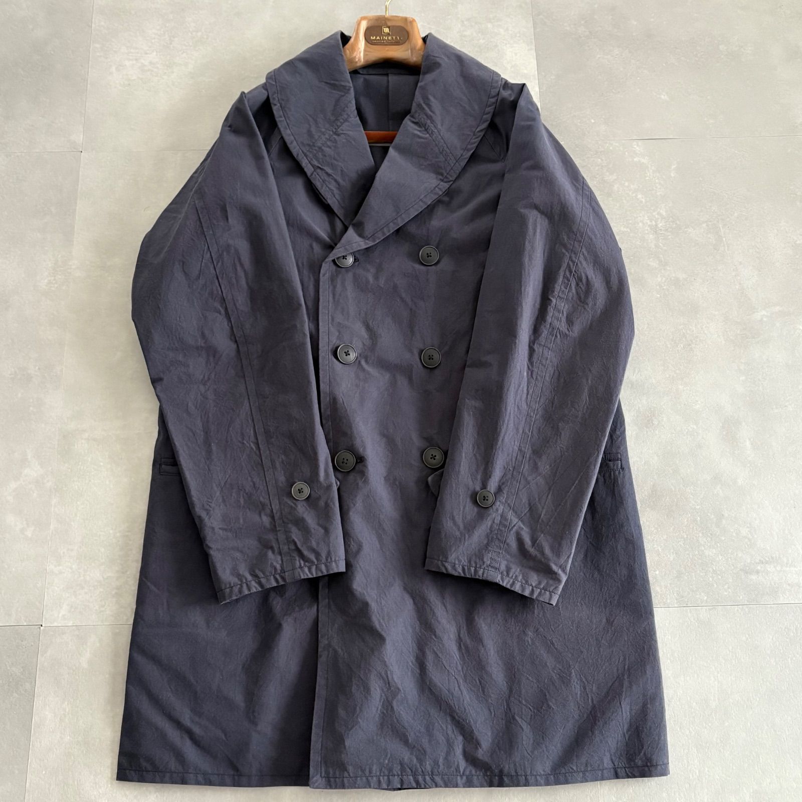s*m様 ✴︎高級上質✴︎COMOLI コモリ マッキノウコート ネイビー サイ COMOLI コモリ タイプライターマッキノウコート マッキーノ ダブル