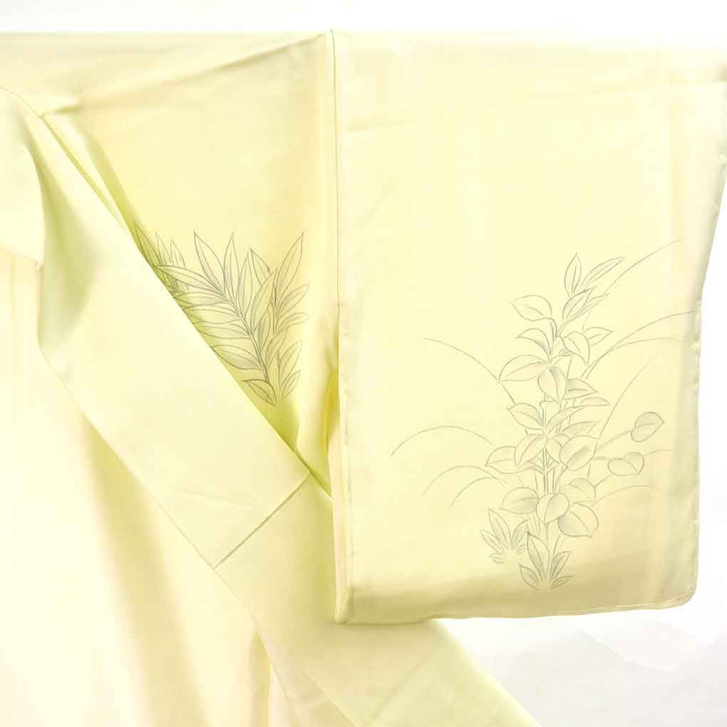 平和屋着物○染色作家 草野一騎 訪問着 枝花籬文 金彩 正絹 逸品