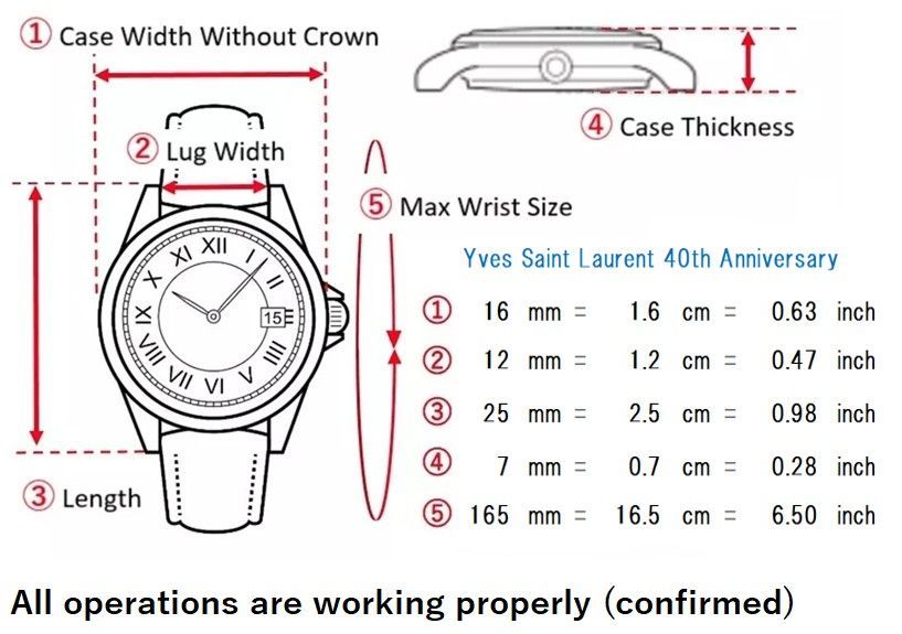 Yves Saint Laurent イヴサンローラン 40周年記念モデル 稼働品 品 ゴールドメッキ クォーツ レディースウォッチ アイボリー文字盤 YSLロゴカバー付き 上品デザイン Forest Watch Japan