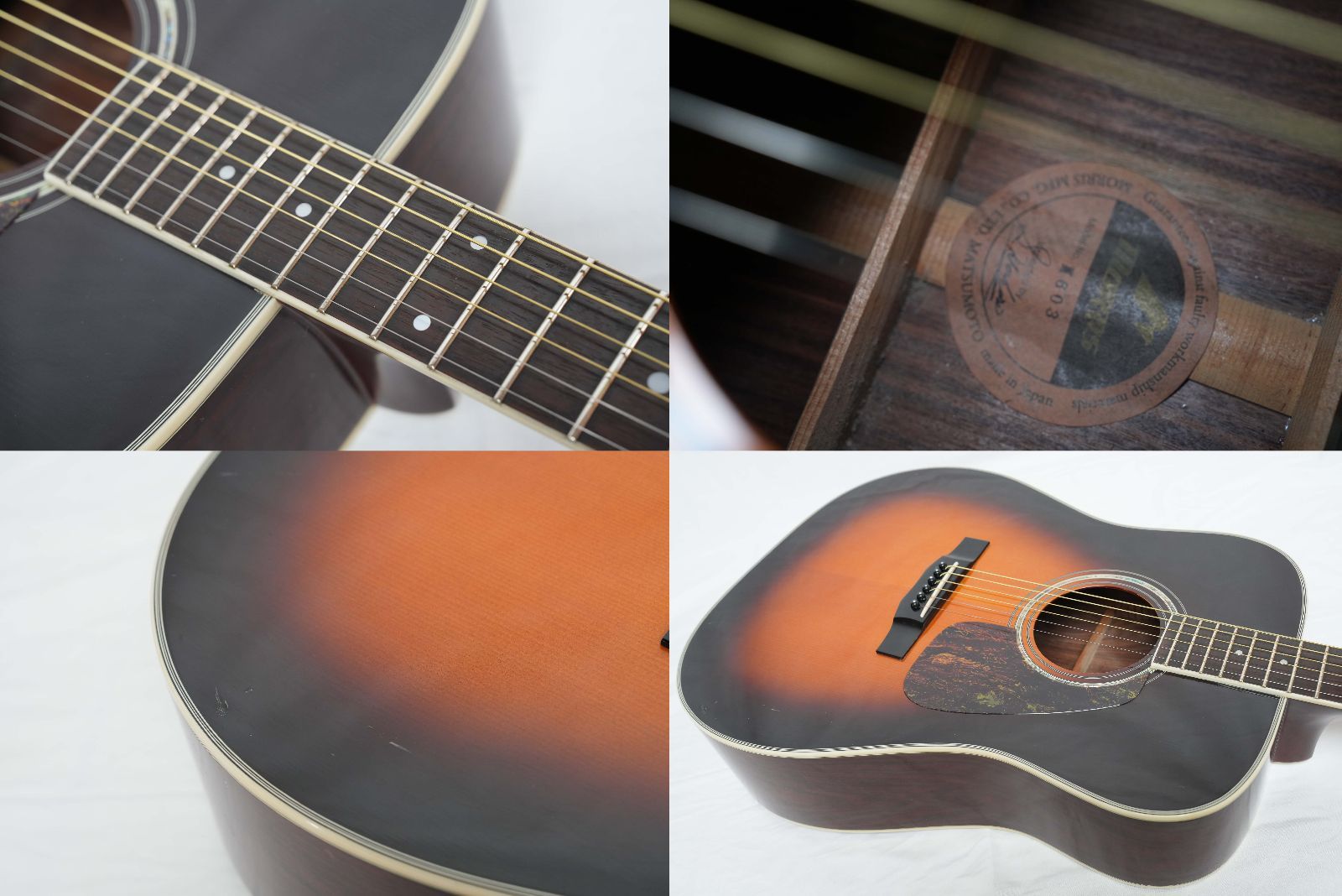 ☆MORRIS☆M-603 国産アコースティックギター ウエスタンスタイル 90